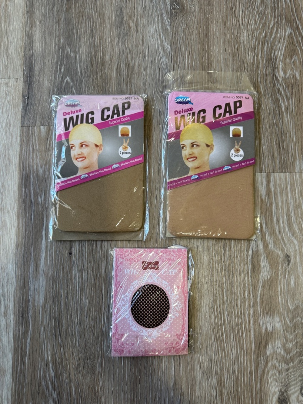 Deluxe Wig Cap Pack - Beige